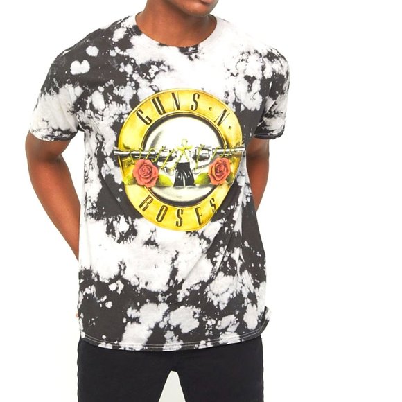 Guns N Roses Bullet Pistols Logo Bleach metal rock Official T-shirt 2XL NWT - Picture 1 of 2